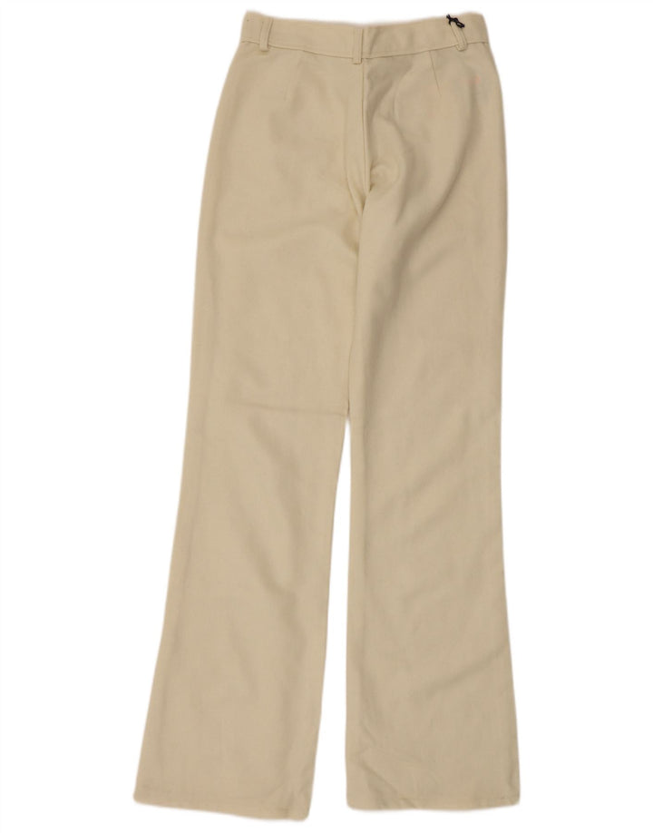 Vintage mujer bootcut pantalones casuales EU 40 Medio W28 L32 Beige