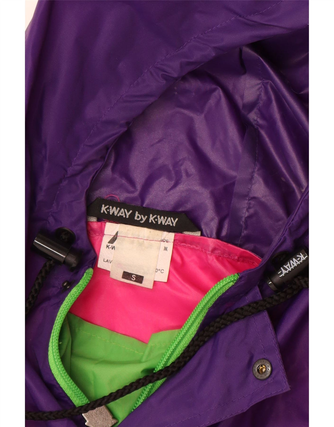 K-Way Chaqueta impermeable tipo jersey para hombre UK 36 Small Multicolor Colorblock