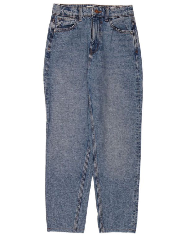 Zara Jeans Cónicos Para Mujer EU 34 XS W24 L26 Algodón Azul