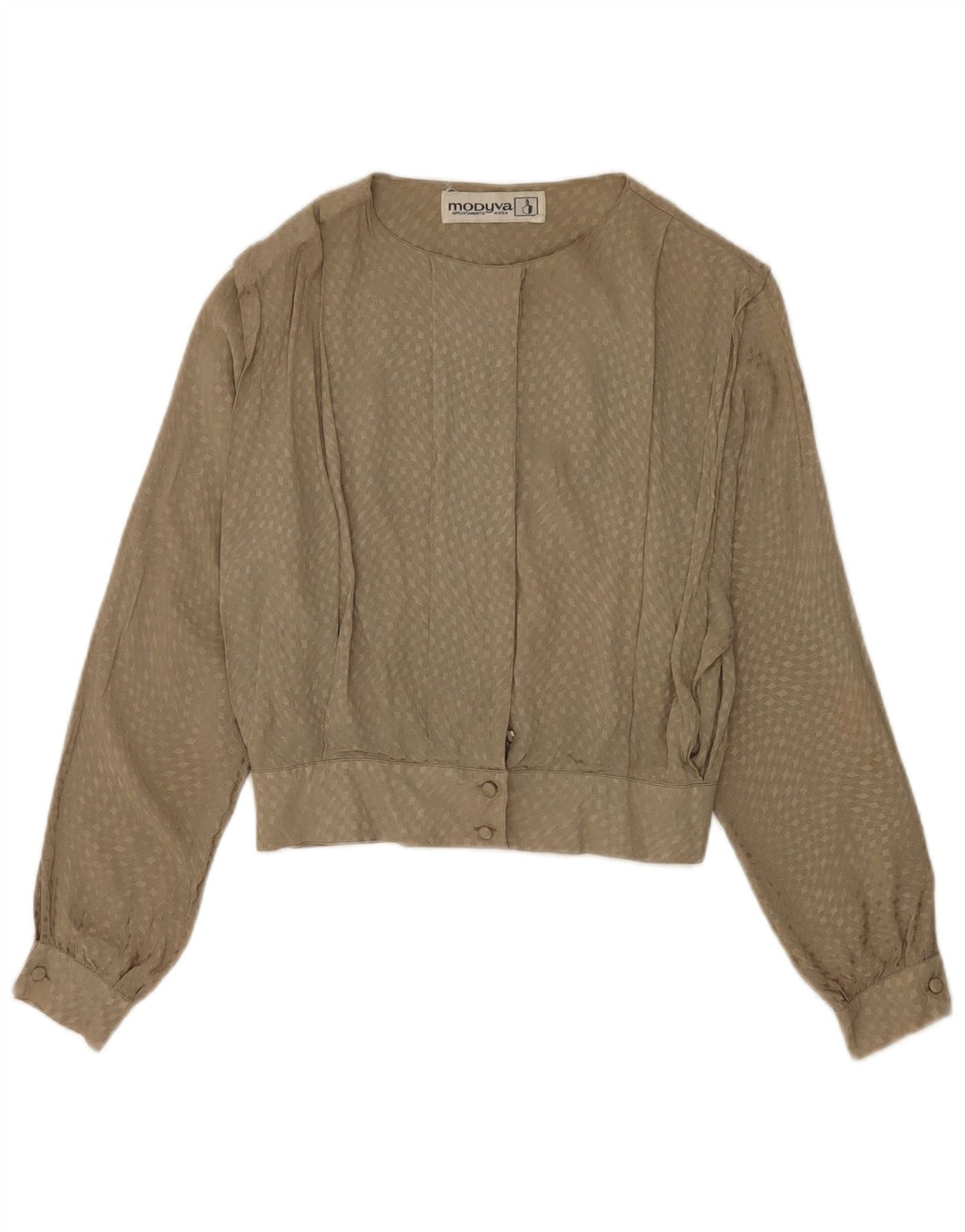Blusa Modyva Mujer Manga Larga IT 44 Verde Medio Geométrico