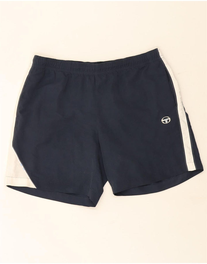 Sergio Tacchini Shorts deportivos para hombre 2XL Azul marino Colorblock Poliéster