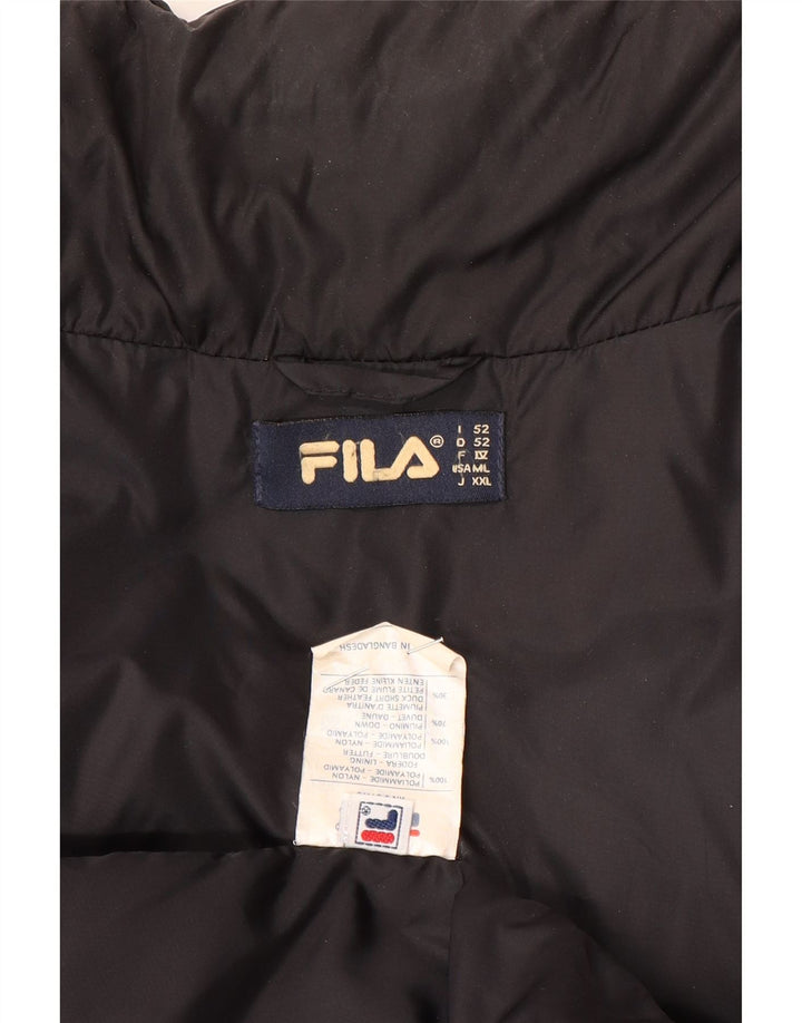 Fila Chaqueta Acolchada Hombre IT 52 XL Negro Poliamida Invierno