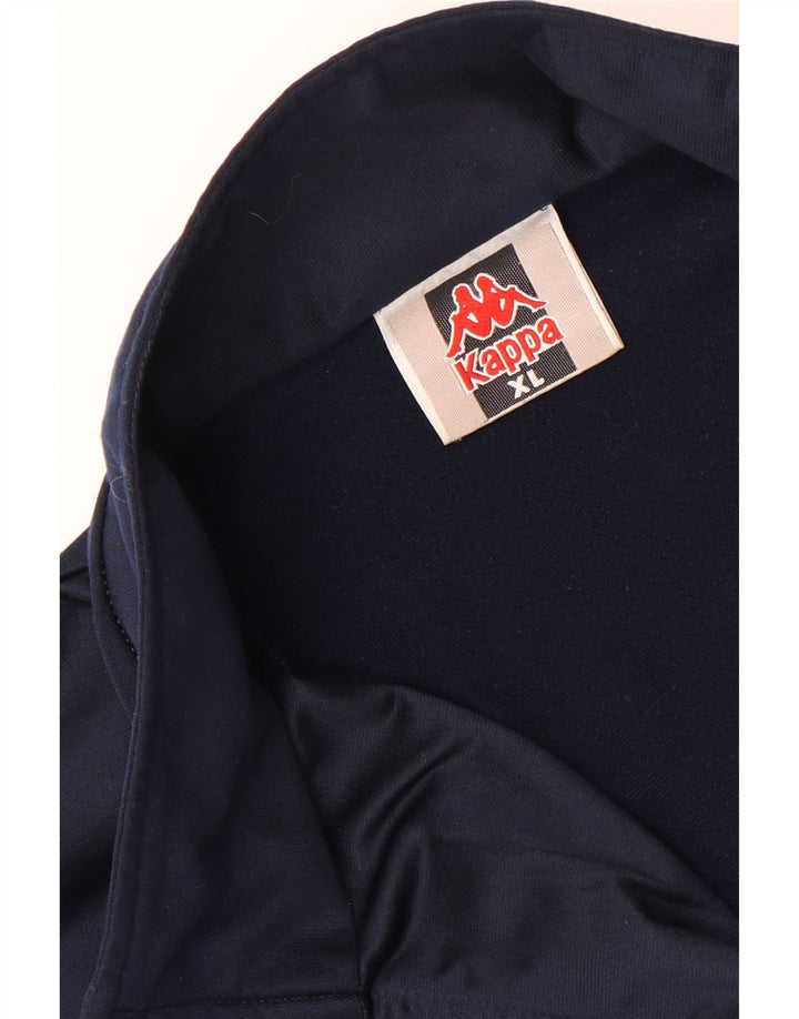 Kappa Hombre Chándal Top Chaqueta XL Azul Marino Colorblock
