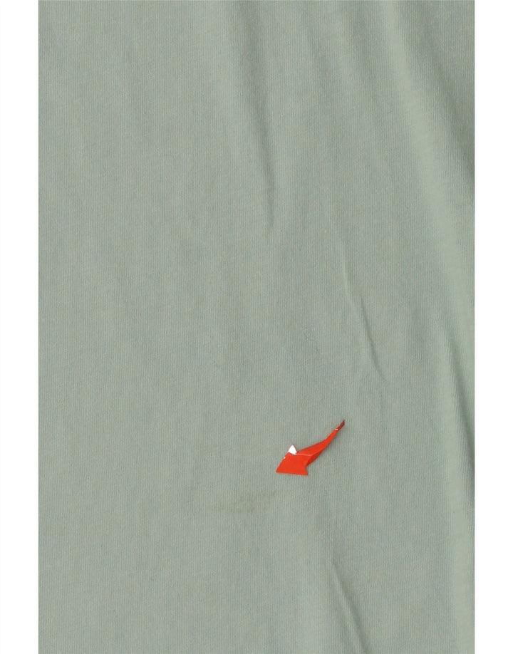 ADIDAS Mujer Gráfico Top Manga Larga UK 12/14 Verde Medio