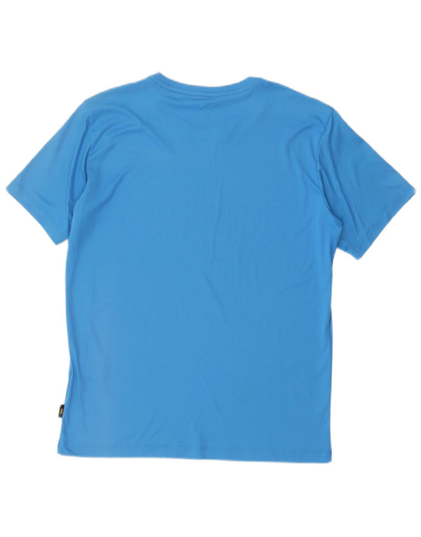 Jack Wolfskin Camiseta para hombre Top UK 38 Small Azul Poliéster