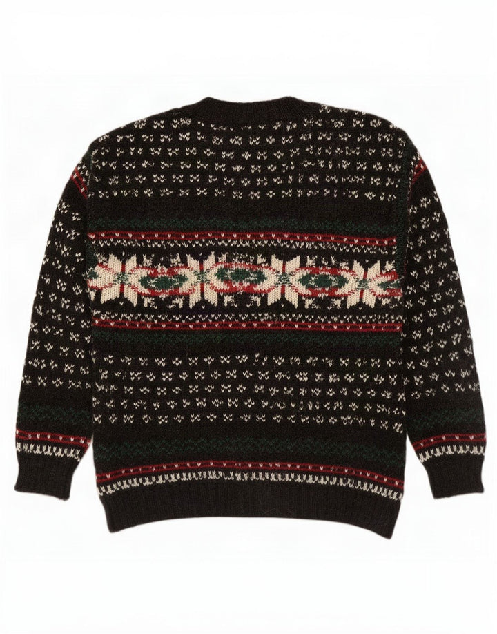 Marks & Spencer St. Michael - Jersey de cuello redondo para hombre, talla XL, color negro