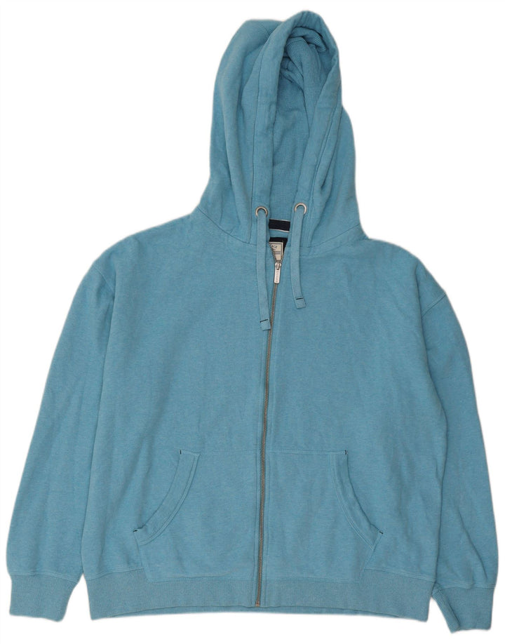 Sudadera con capucha y cremallera para hombre Fat Face Algodón azul grande