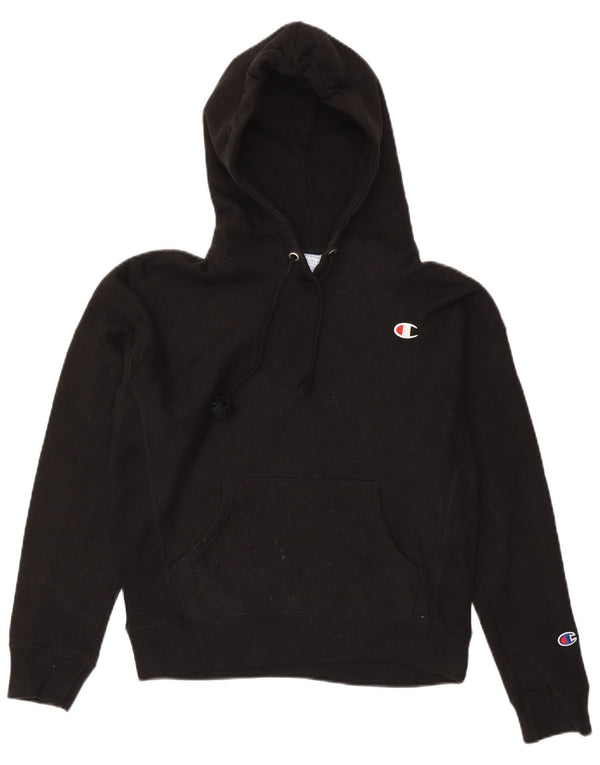 Champion Sudadera con capucha para mujer UK 14 Medium Black Cotton