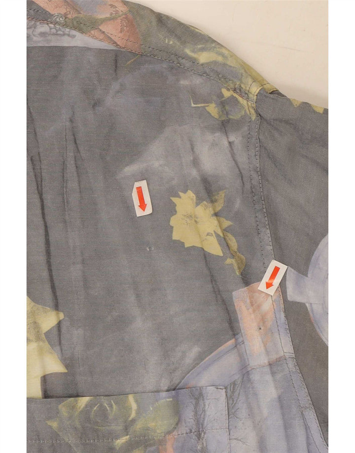 Camisa Comint Hombre Gris Medio Floral