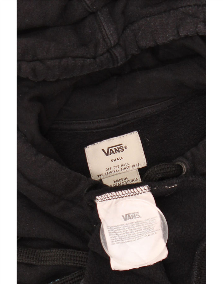 Vans Hombre Sudadera Con Capucha Gráfica Jersey Pequeño Algodón Negro