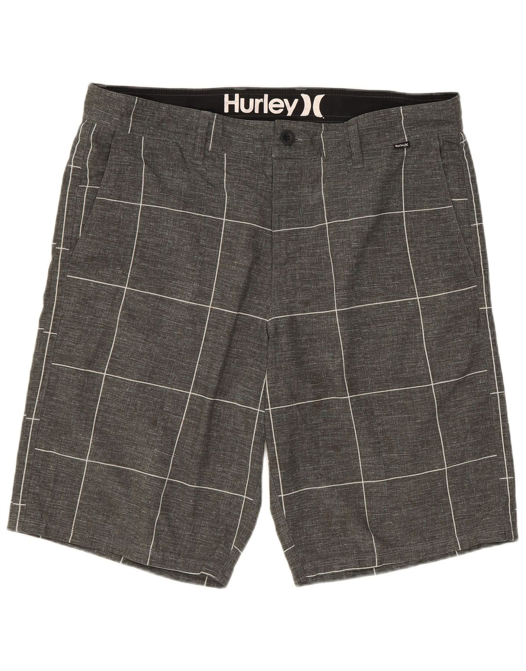 Hurley Shorts Chinos Para Hombre W34 Grande Gris Geométrico