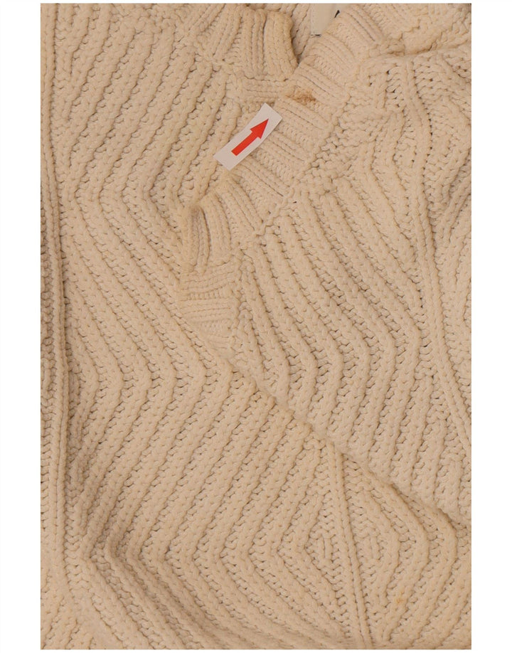 Marks & Spencer Suéter con Cuello en V para Mujer UK 10 Small Off White