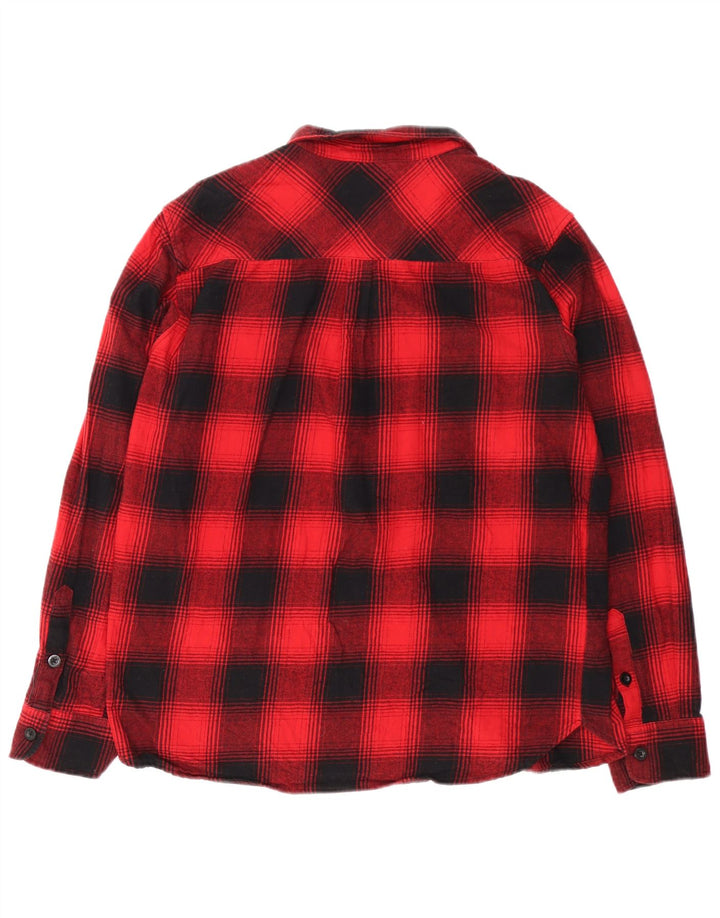 Camisa de franela para hombre de Mountain Warehouse XL de algodón a cuadros rojos