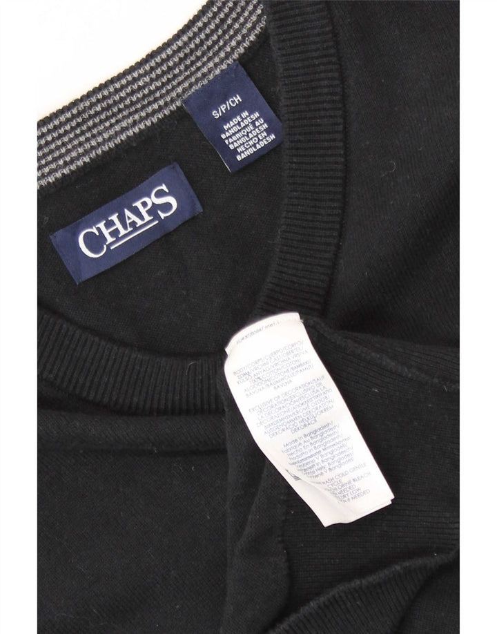 Chaps Mens Chaleco Tank Top Pequeño Algodón Negro
