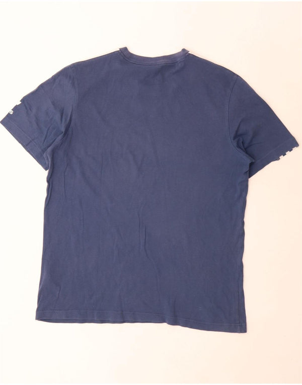 Camiseta Adidas Hombre Top Azul Medio Algodón
