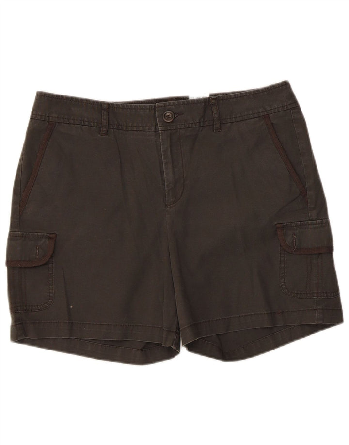 Dockers Pantalones cortos tipo cargo para mujer US 8 Medium W32 Algodón gris