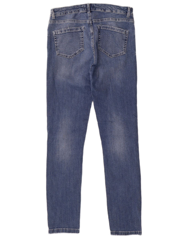 MINT VELVET Vaqueros ajustados para mujer UK 12 Medium W28 L29 Algodón azul