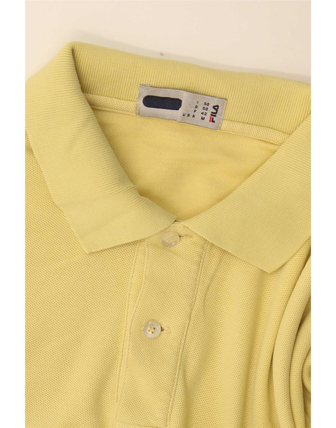 Polo Fila Hombre Amarillo Medio