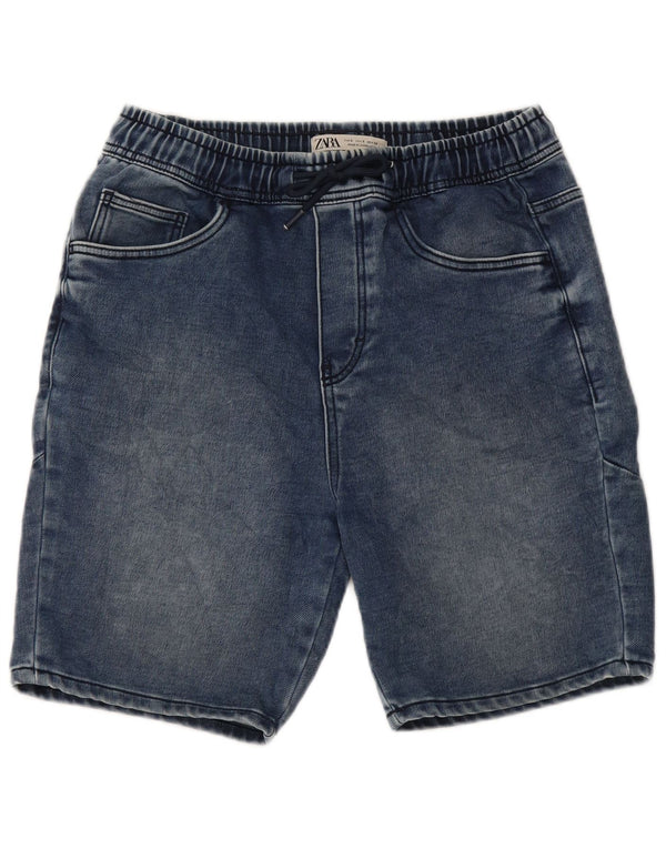 Zara Mens Denim Shorts Small W30 Blue Cotton