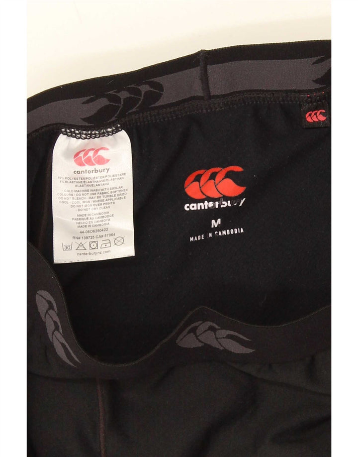 Canterbury Leggings gráficos para hombre Poliéster negro mediano