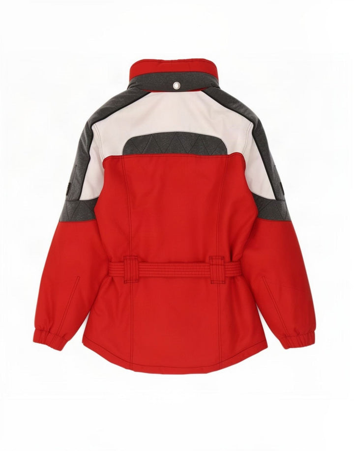 Sorry Chaqueta de esquí con capucha para mujer UK 40 Large Red Colourblock