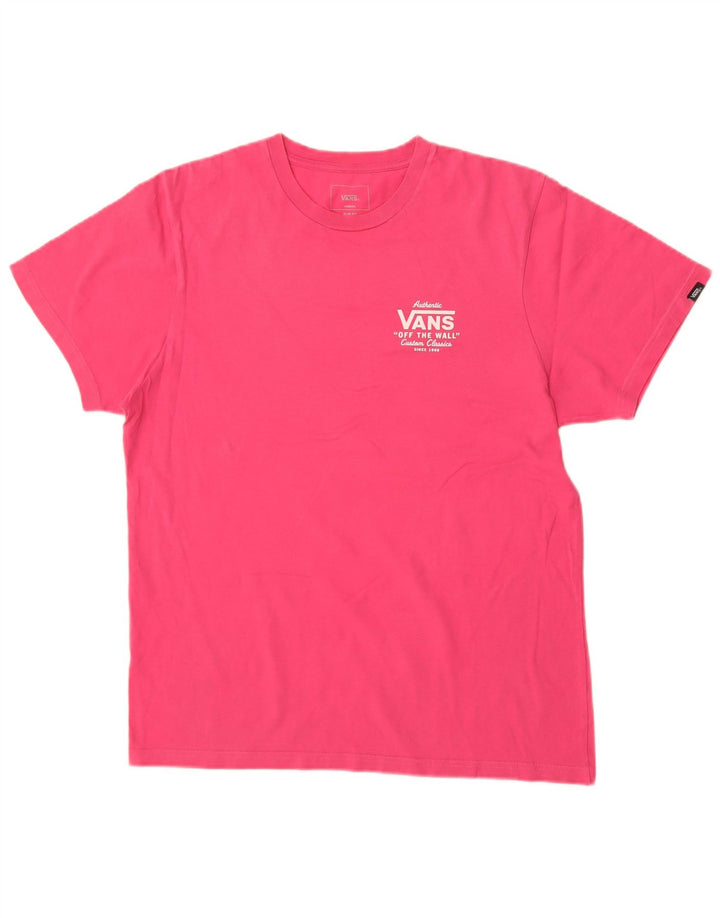 Camiseta Vans Hombre Slim Fit Graphic Top Rosa Medio