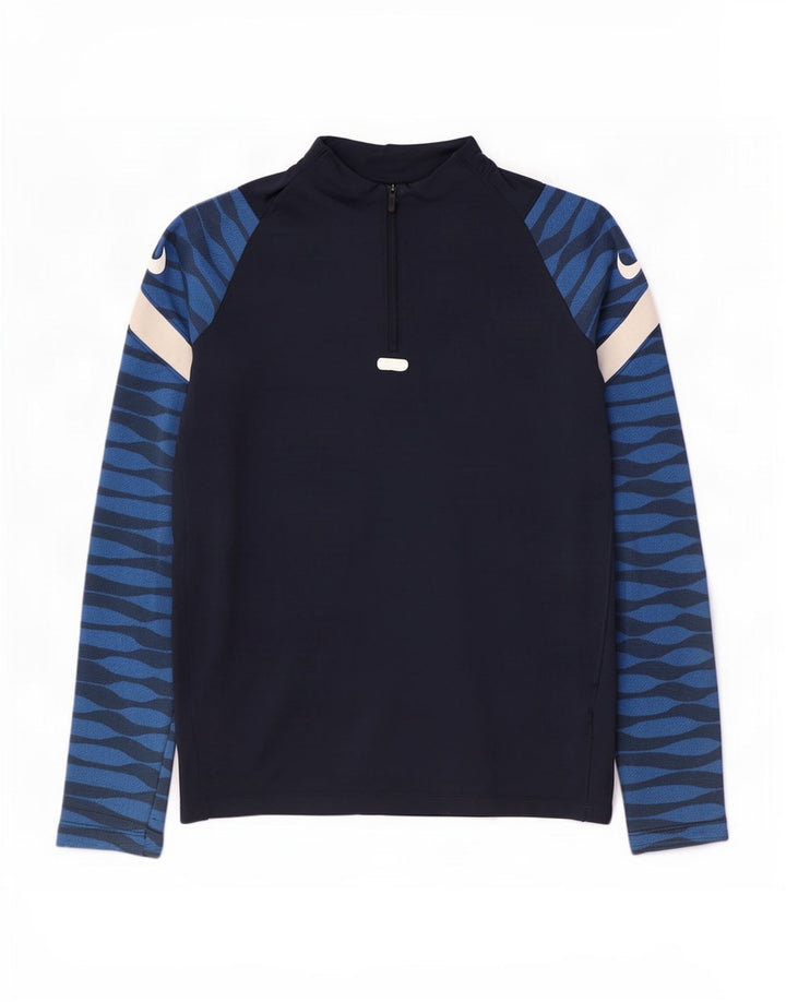 Nike Boys Dri Fit Jersey Chándal Top 13-14 años XL Azul Marino