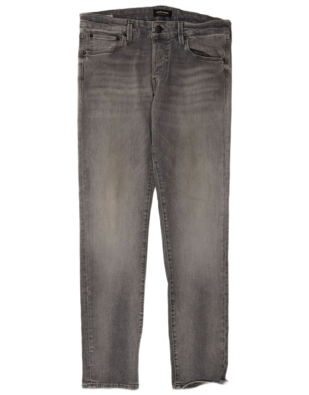 JACK & JONES Vaqueros ajustados para hombre W34 L32 Algodón gris