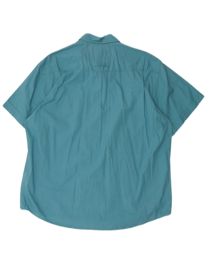 CAMEL ACTIVE Camisa Manga Corta Hombre XL Azul Algodón