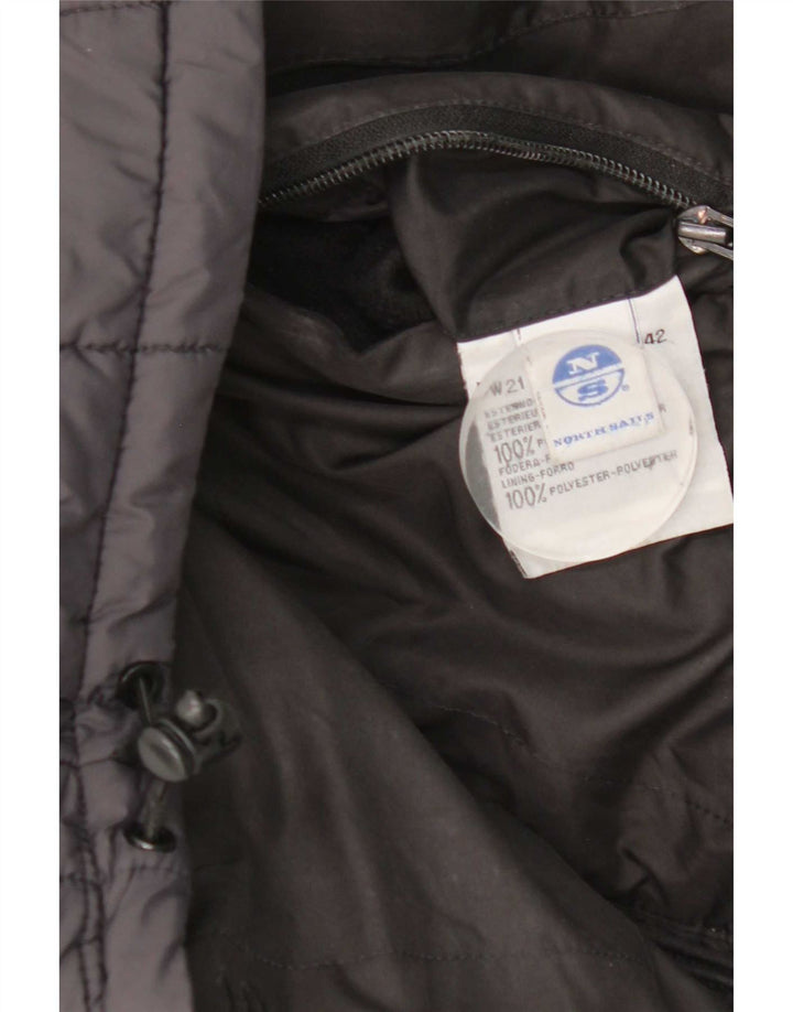 North Sails Chaqueta Acolchada Reversible con Capucha para Hombre UK 36 Small Black