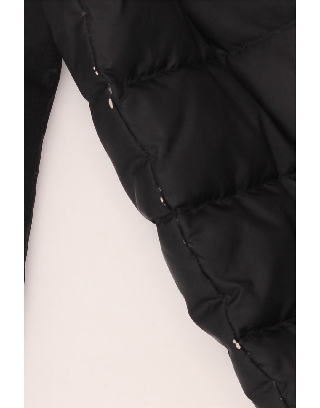 ADIDAS Abrigo acolchado con capucha para hombre UK 38 Medium Negro