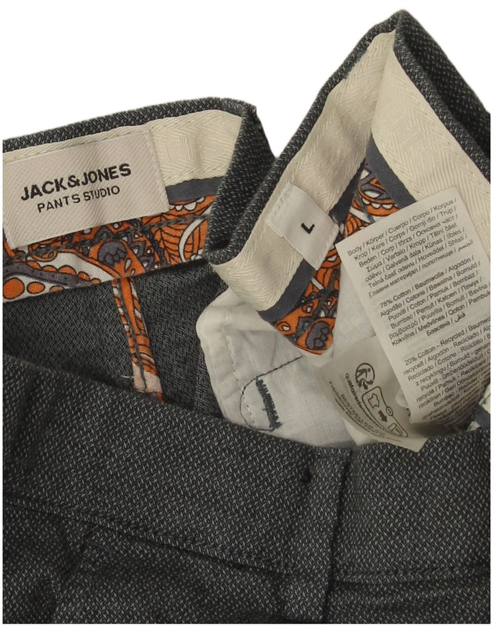 Jack & Jones Pantalones cortos chinos para hombre Large W34 Algodón con manchas grises