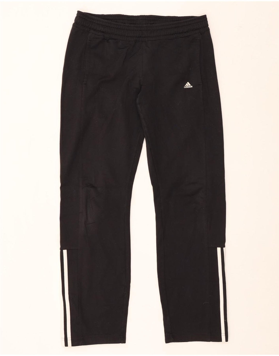 Adidas Pantalones de chándal para mujer UK 8/10 Small Negro Poliéster