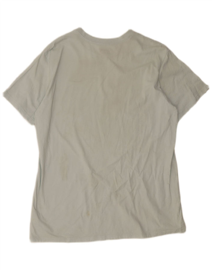 Billabong Hombre Camiseta Top Grande Azul Algodón
