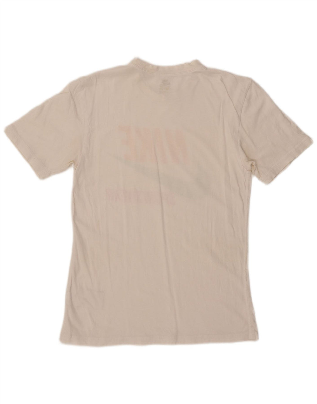 NIKE Camiseta gráfica para hombre UK 34/35 XS Blanco Algodón