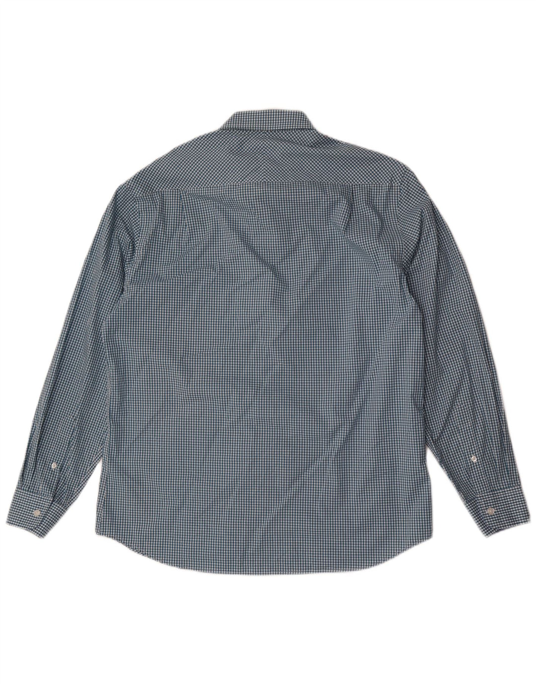 Nautica Camisa para hombre talla 16 1/2 grande algodón a cuadros azul