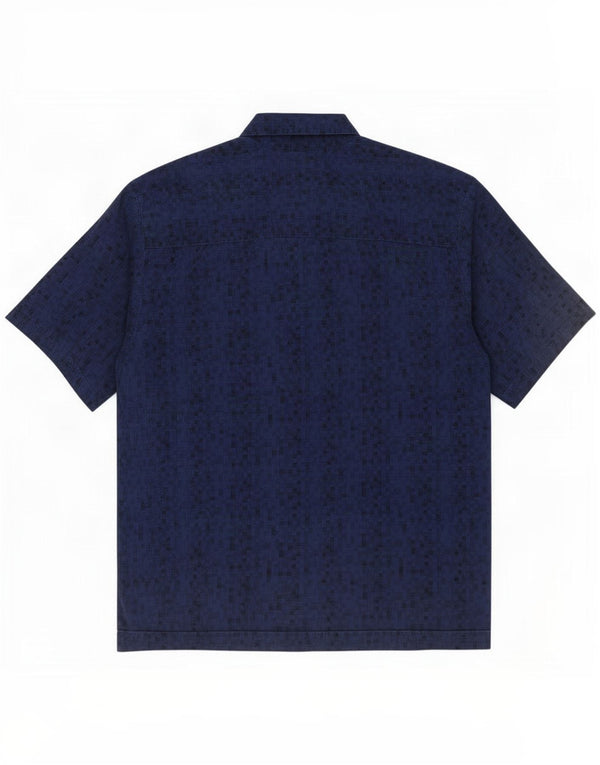 Quiksilver Camisa Manga Corta Niño 15-16 Años Grande Azul Marino Geométrico
