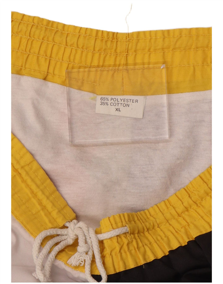 Bañador gráfico vintage para hombre XL Poliéster con bloques de color multicolor
