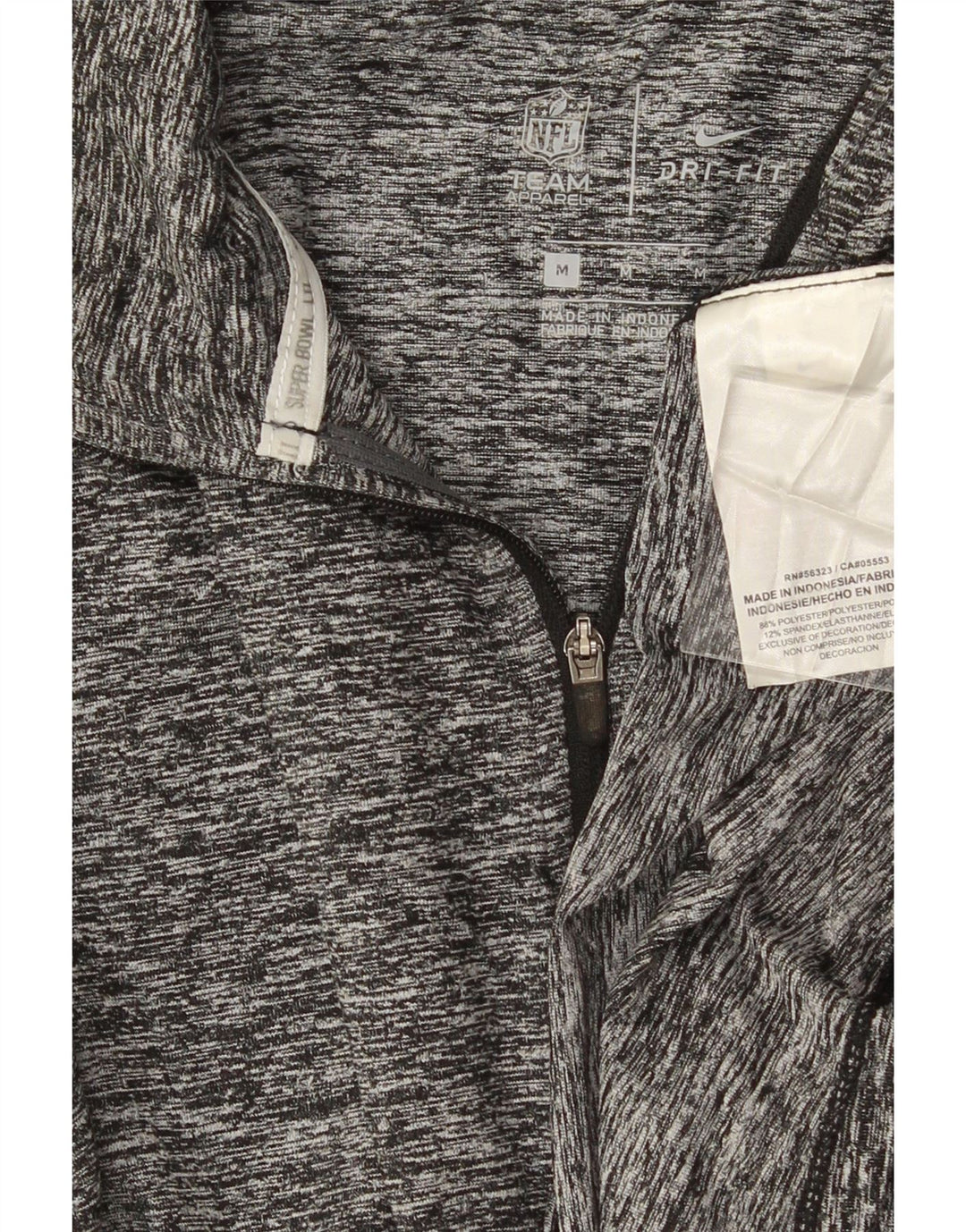 NIKE Hombre Super Bowl Lii Graphic Pullover Chándal Top Gris Medio