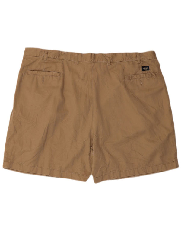 Dockers Mens Khakis Pegged Chino Shorts W44 2XL Algodón Beige