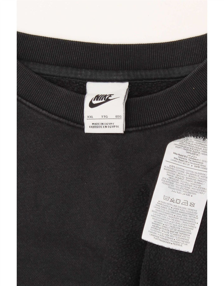 Nike - Sudadera para hombre (2XL, algodón), color negro