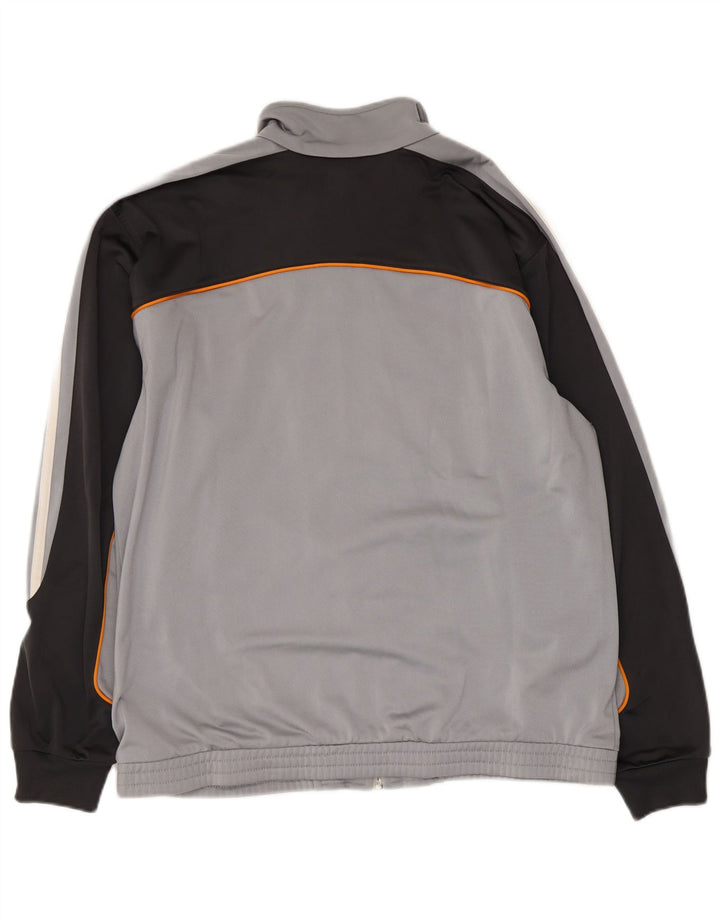 Adidas Hombre Chándal Top Chaqueta Gris Medio Colorblock Poliéster
