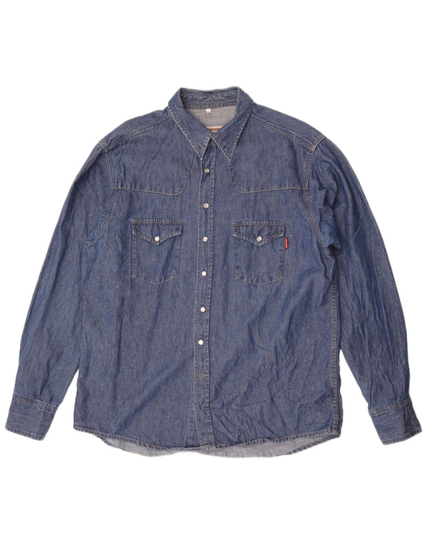 Americanino Camisa Vaquera Hombre XL Algodón Azul