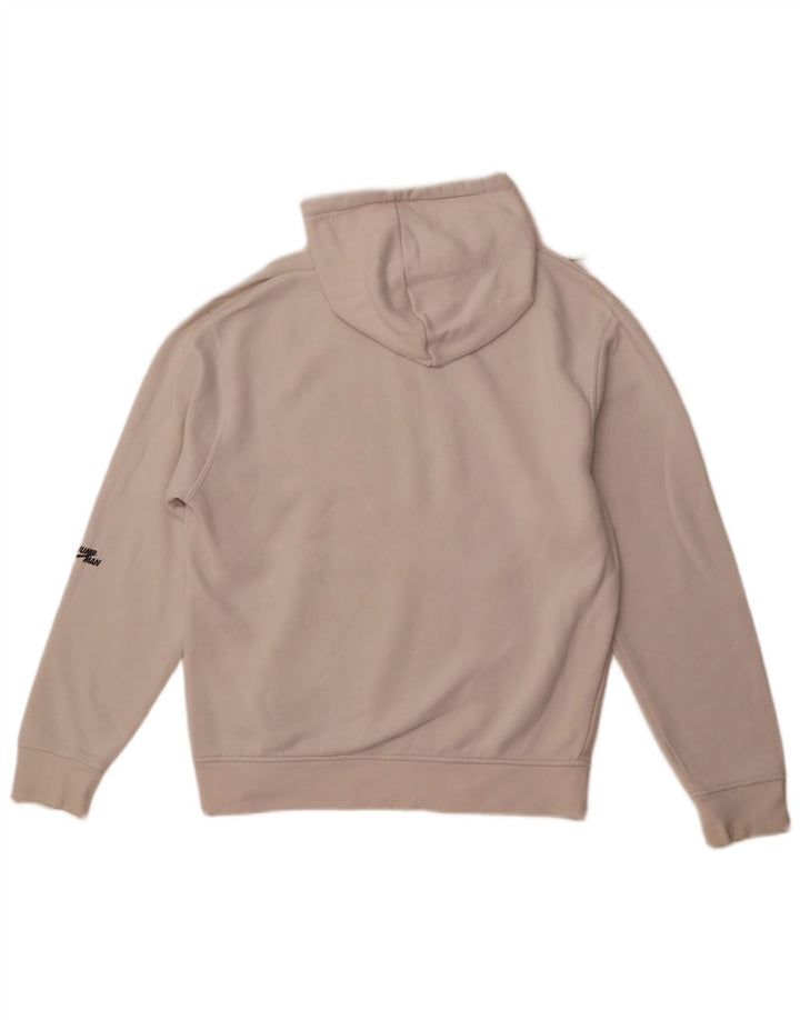 JORDAN Jersey con capucha y estampado holgado para hombre pequeño de algodón blanco roto