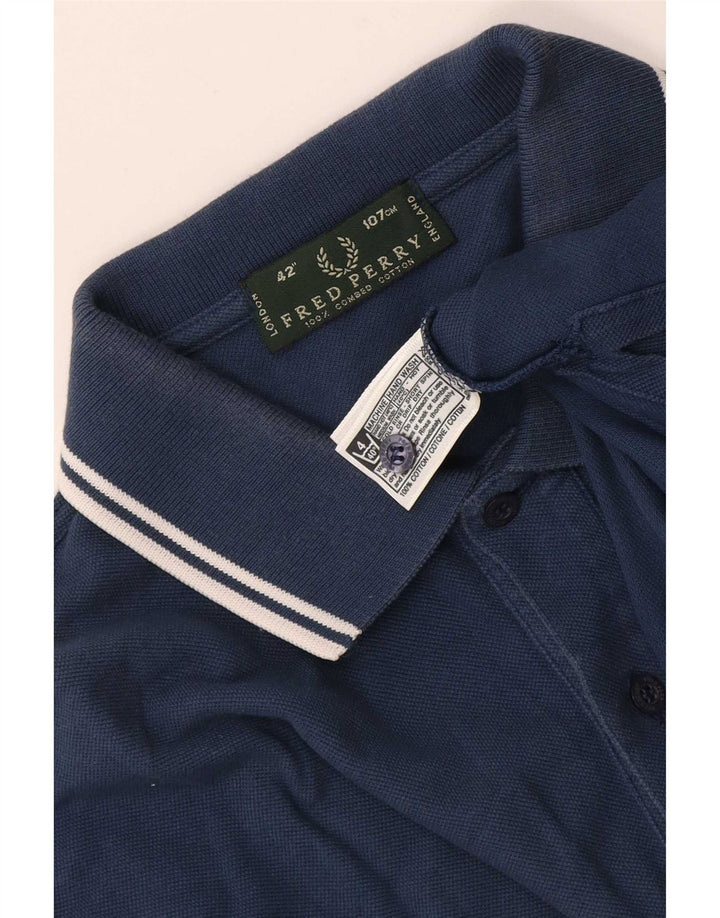 Polo Fred Perry Hombre Algodón Azul Marino Medio