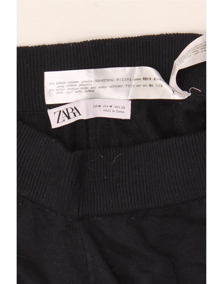 Zara Mujer Pantalón Chándal UK 44 Medio Azul Marino Poliéster