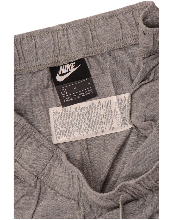 Pantalones cortos deportivos Nike para hombre de algodón gris medio
