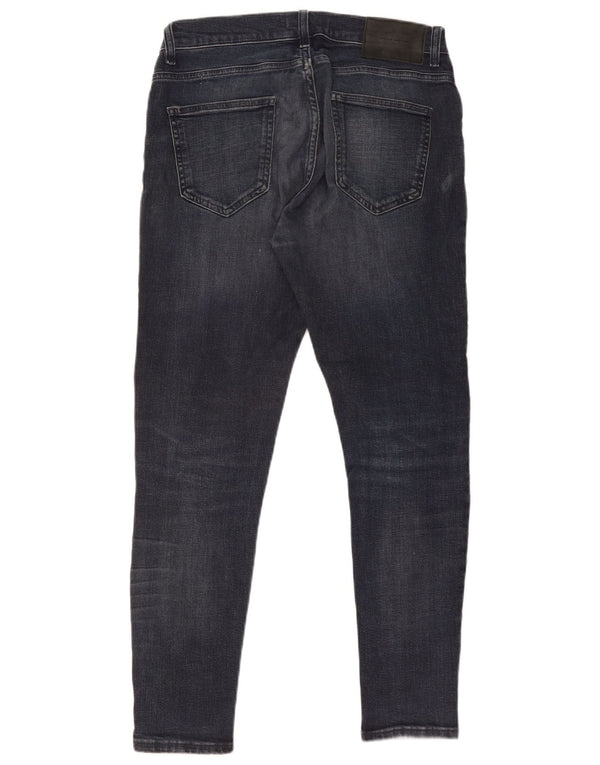 Zara Mens Slim Jeans EU 40 Medium W31 L28 Azul Marino Algodón