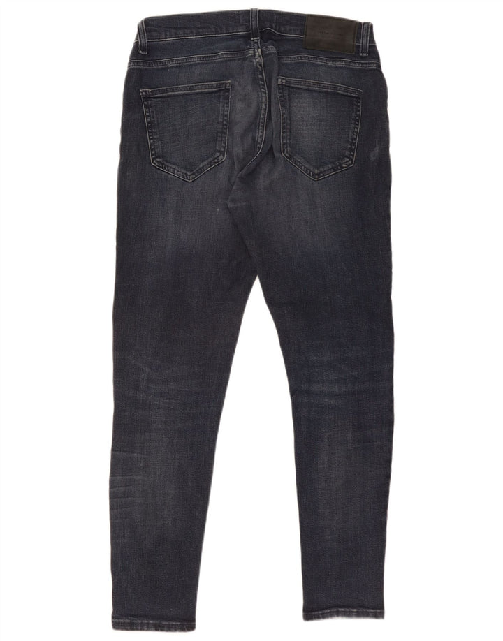 Zara Mens Slim Jeans EU 40 Medium W31 L28 Azul Marino Algodón