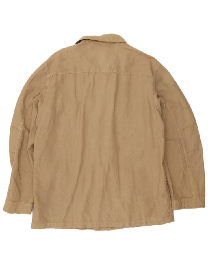 Belfe Chaqueta utilitaria para hombre UK 44 2XL Algodón beige